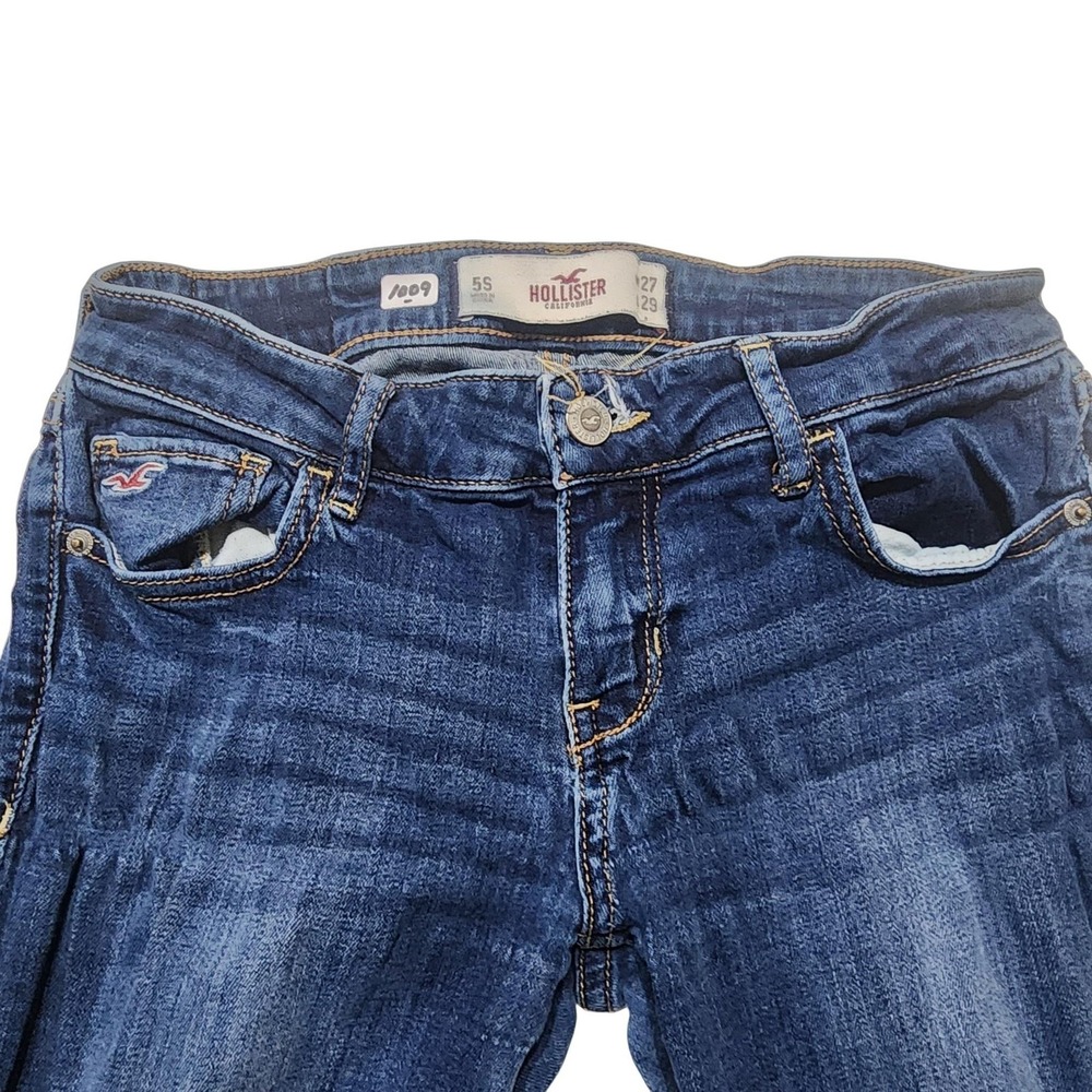 Hollister Jeans Juniors 5S Blue Low Rise Skinny Stretch Denim 27x29 Y2K